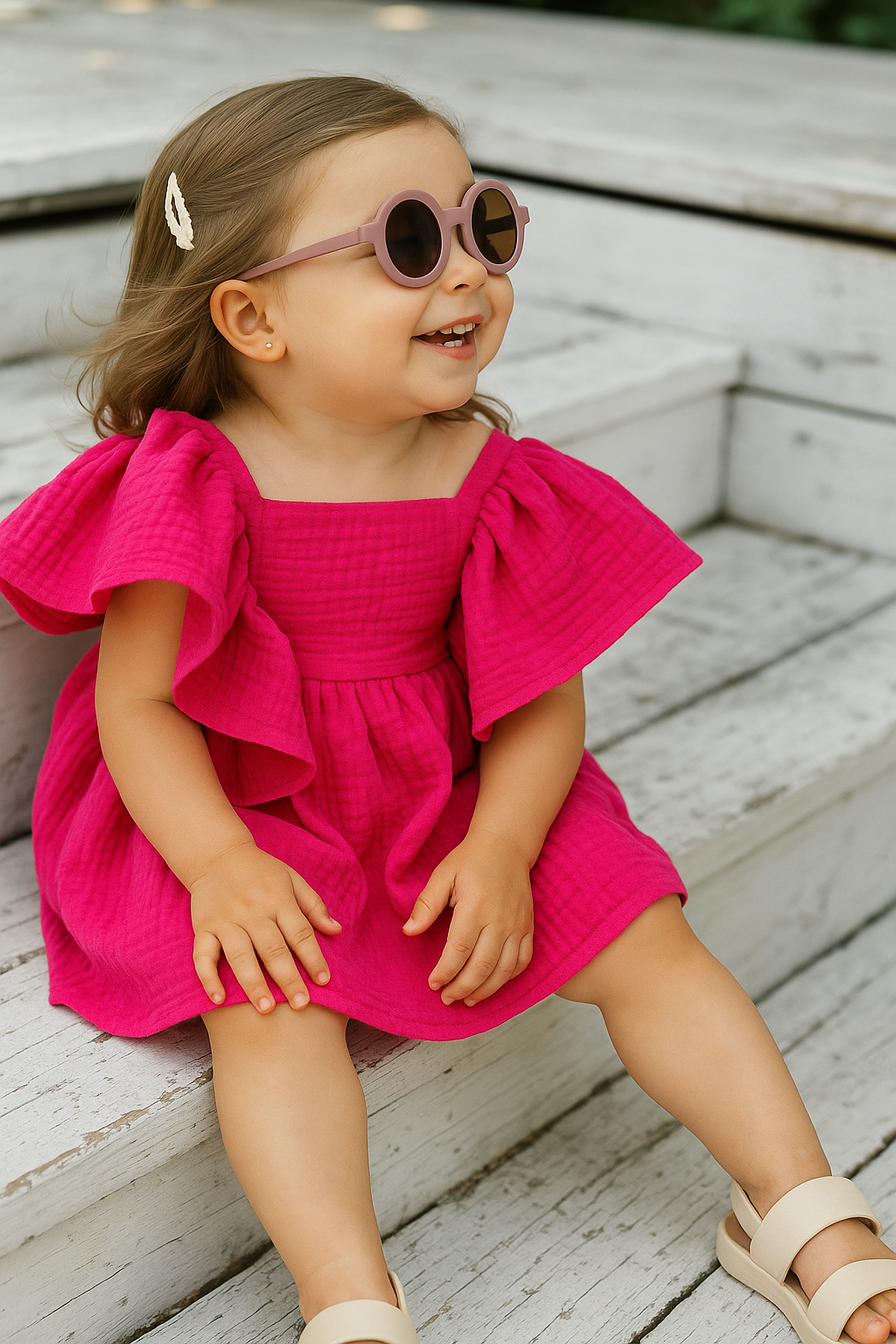 Flutter Sleeve Dress