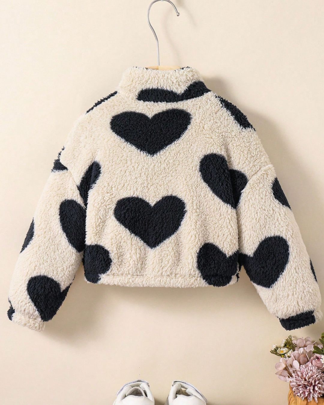 Cozy Hearts Sherpa Jacket