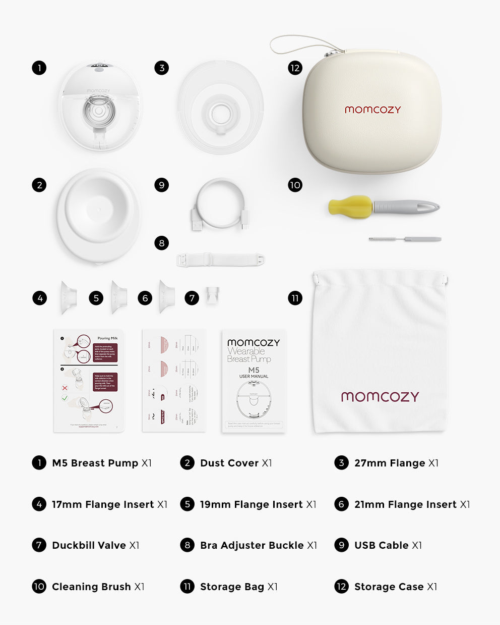 All-in-one M5 Wearable Breast Pump - Painlessly Pump