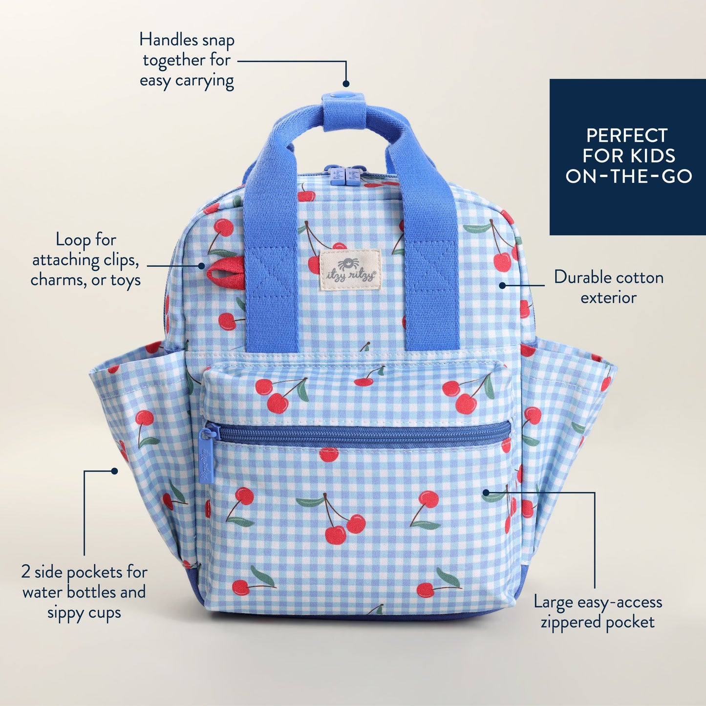 Itzy Bitzy Bag™ Toddler Backpack - Cherry on Top
