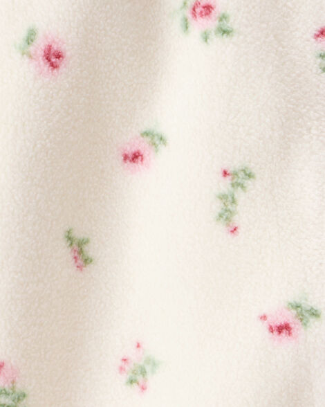 Baby Girl Recycled Microfleece Jumpsuit in Radiant Rose Print