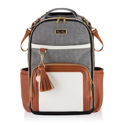 Boss Plus™ Large Diaper Bag Backpack - Coffee & Cream