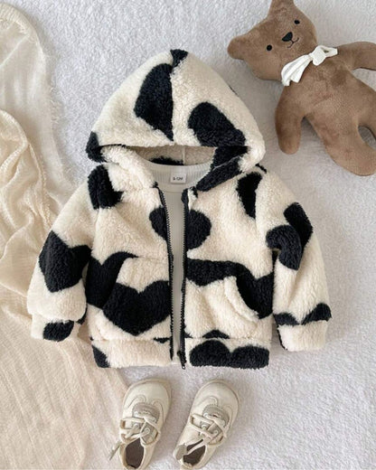 Cozy Hearts Sherpa Jacket