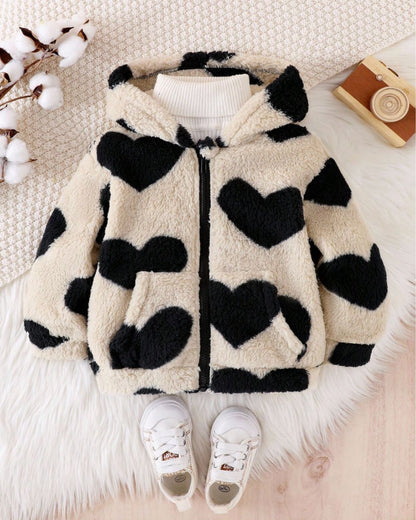 Cozy Hearts Sherpa Jacket