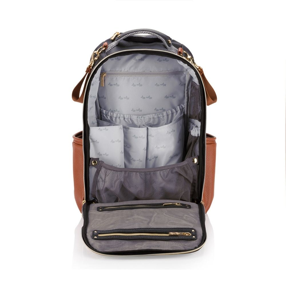 Boss Plus™ Large Diaper Bag Backpack - Coffee & Cream