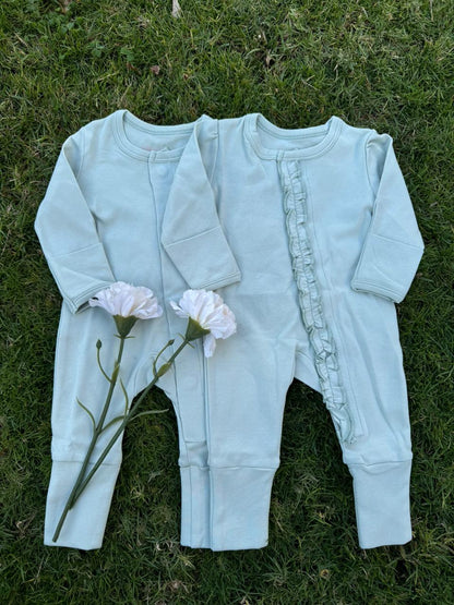 Grow with me magnetic coverall | Sage