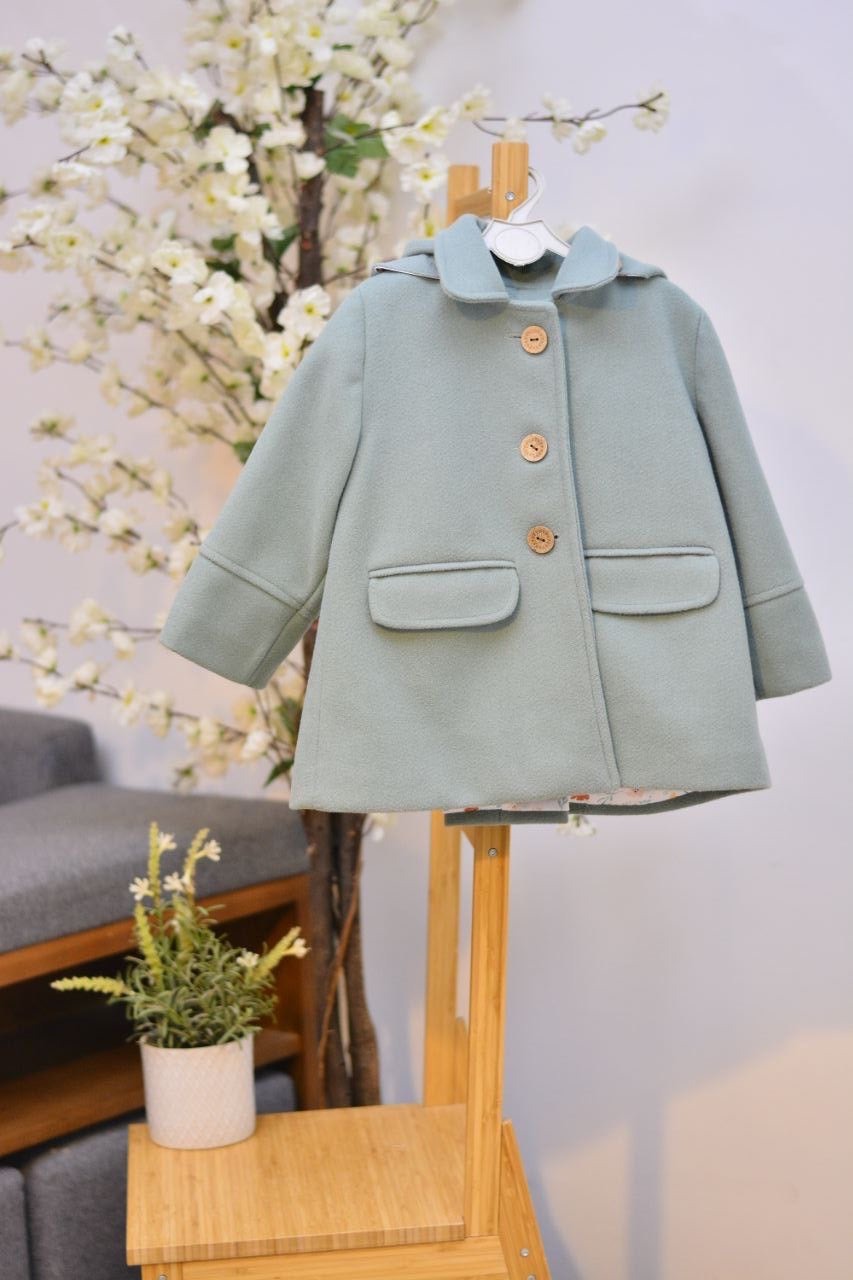 Quilted Coat with soft floral print