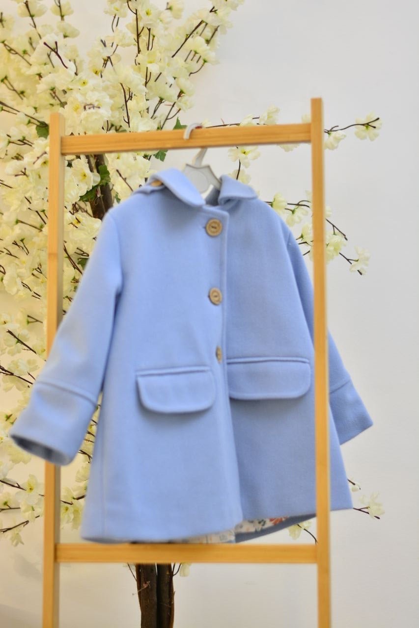 Quilted Coat with soft floral print